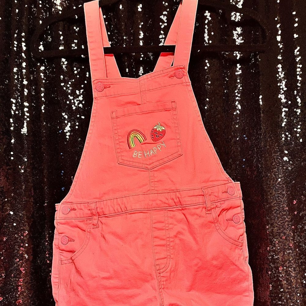 Kids Pink Overalls